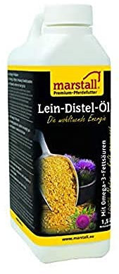 marstall Premium-Pferdefutter Lein-Distel-Öl, 1er Pack (1 x 1.5 kilograms)