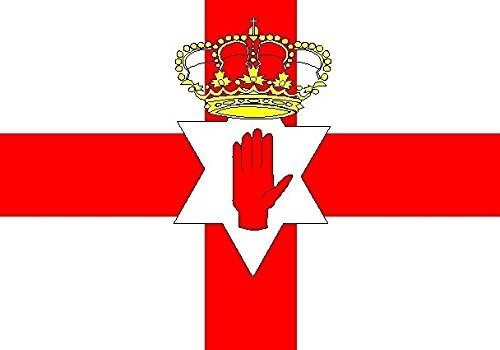 U24 Aufkleber Nordirland Flagge Fahne 8 x 5 cm Autoaufkleber Sticker