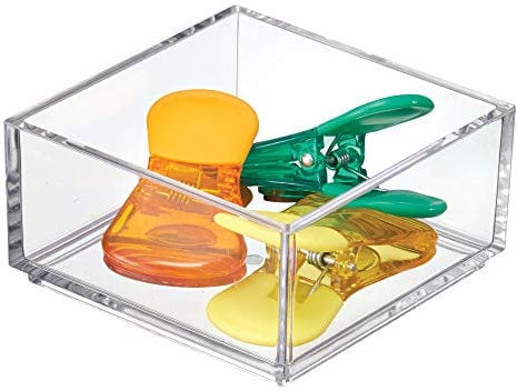 iDesign range couvert, extra-petit casier rangement plastique, rangement tiroir pour couverts et divers ustensiles, transparent, Extra Groß, Durchsichtig