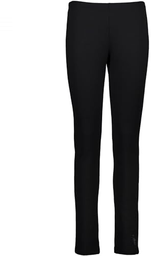 CMP Pantaloni da Corsa per Il Tempo Libero Multifunzione Pantaloni Nero Stretch Traspirante 3e15446, Nero