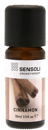 Sensoli, Cinnamon Bark Essential Oil 100 Pure Natural Cinnamonum Zeylanicum Essential Oil A Warm and Spicy Fragrant oil for use in Diffusers Oil Burners and Aromatherapy, Almond, 10 millilitre