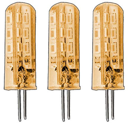 PB-Versand 3x G4 LED 1,5 Watt gelb 12V DC Leuchtmittel (gelbes Licht) Lampe Birne Glühbirne