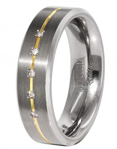 Boccia Damen-Ring Titan 5 Brillianten 0,025 Gr.53 0101-1953