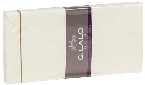 Lalo 21800L Umschläge Vélin de France, gummiert, DL, 20 Stück