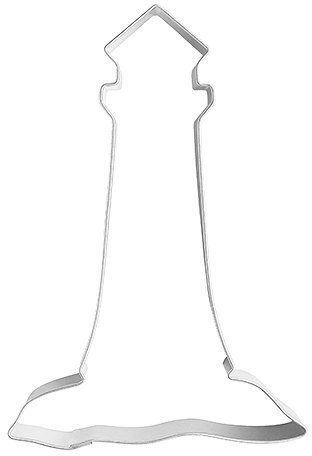 Formina Ausstechform Leuchtturm, 10cm, Silber, Zinn, 1 Stück