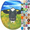 Sanilo Toilet Seat, Wide Choice of Beautiful Toilet Seats, Stable Hinges, Easy to Mount (Cow)