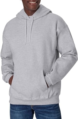 Hanes Men's Big and Tall Ultimate Cotton Heavyweight Pullover Hoodie Sweatshirt, Light Steel, 3X-Large