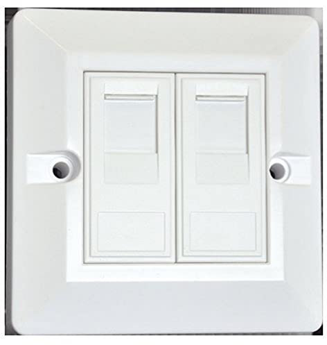 Extel - Prise murale à encastrer RJ45 (simple ou double) Simple - Double