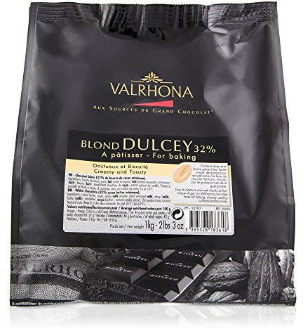 Valrhona - Fèves de chocolat Blond Dulcey 32% - A Pâtisser - 1Kg