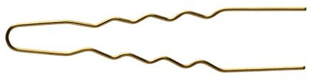Comair 3150058 Lockennadeln, 50 stück Beutel, 45 x 0.55 mm, dünn gold