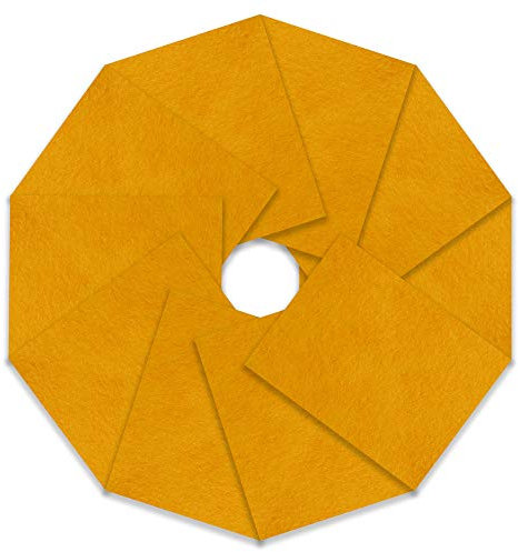 Trimits Craft Felt, 10 Pack, Gold, 23 x 30cm