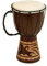 Deco 79 Djembe-Trommel aus Holz, Leder, 30,5 cm hoch, 17,8 cm breit – 89848, Seil, braun, 12 H x 7 Dia