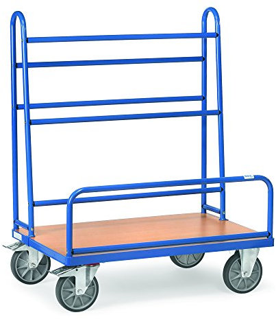 Fetra Transportgeräte mttpe4411 F 500 Wagen Transport für Panel, 600 kg Belastung, 200 mm Rollen Durchmesser, 1070 mm x 335 mm Plattform, 1070 mm Länge x 610 mm Breite x 1321 mm Höhe
