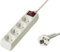 PremiumCord PP4K-03 base múltiple 3 m 4 salidas AC Blanco - Bases múltiples (3 m, 4 salidas AC, Tipo E / F, Blanco, 250 V, 10 A)