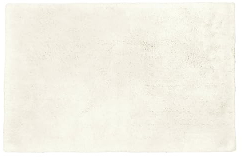 Allure Hotel Bath Mat Non-Slip, 100% Cotton, Extra Thick Deep Pile, Anti-Viral, Washable, 50cm x 80cm (Cream)