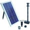 Pontec 43325 PondoSolar 600 Control - Solarwasserspielpumpe mit Akku und LED-Beleuchtung / Solarstromsystem für attraktive Fontänen