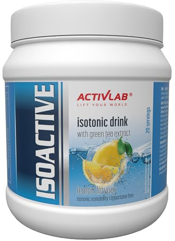 Activlab Isotonisches Getränkepulver 630 g - Elektrolyte mit Magnesium Calcium B-Vitaminen - 20 Portionen - Sport Drink für Ausdauer Hydration - Isoactive Zitrone