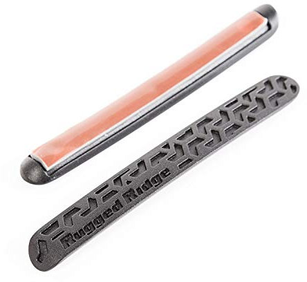 Rugged Ridge RealTruck Elite Türgriff-Einsätze, schwarze Lauffläche | 13311.49 | passend für Jeep Wrangler JK 4-Türer 2007–2018