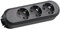 Bachmann 385.170 Steckdosenleiste Smart 3xSchutzkontaktsteckdosen schwarz ohne Zuleitung, 16 V