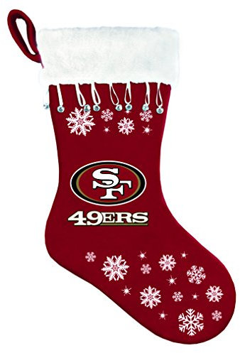 Topperscot NFL San Francisco 49ers Schneeflocke Weihnachtsstrumpf