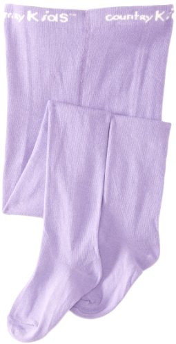 Country Kids Girl's Luxury Warm Winter Tights, Purple (Chalk), 3-5 Years UK