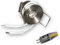 LICHT DISCOUNT LED Sternehimmel 10er Set | Mini Einbau-Strahler Einbaulampen 12V | 2W-ME G4 LED Sternchen Spots warmweiß 30mm | Sternenhimmel Spots alu gebürstet inkl. SCH-30W Trafo