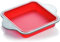 Boxiki Kitchen Antihaft-Silikon-Backform für Kuchen und Brownie, quadratisch, 20,3 x 20,3 cm, mit griffigen Stahlrahmengriffen, leicht zu lösen, ofen- und spülmaschinenfest