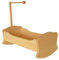 Puppenwiege 5013 für Babypuppe - handgefertigte Massivholz-Puppenmöbel - Naturbelassen