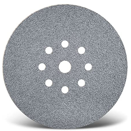 MENZER Platinum Klett-Schleifscheiben, 225 mm, 9-Loch, f. Trockenbauschleifer, Halbedelkorund (5 Stk.) K60