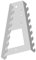Element System 11410-00002 Werkzeughalter Maul, Ringschlüssel/für Werkzeuglochwand/Lochplattenwand/weiß