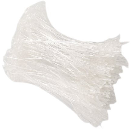 sourcing map 500 x Kunststoff Kissen Care Label Kleidung Waschen Preis Strip transparent weiß de