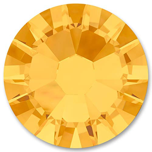 Swarovski 100 Stück Elements Hotfix, Sunflower, SS10 (Ø ca. 2,8 mm), Strasssteine zum Aufbügeln