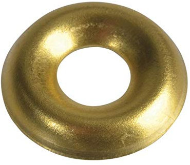 ForgePack Screw Cup Washers | No. 8's | Solid Brass, Polished | Pack 20