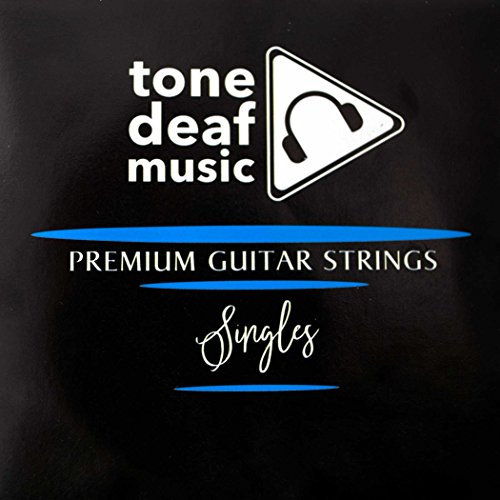 Cuerdas de guitarra eléctrica sueltas de Tone Deaf Music, nota mi, calibre 009, pack de 5 unidades