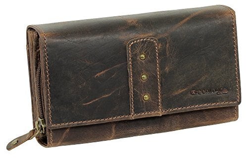 Greenland Nature Classic Kellnerbörse Geldbörse Leder 17 cm