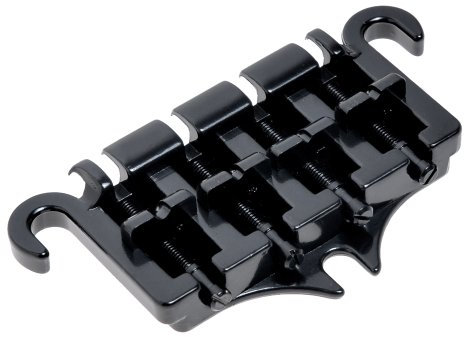 Kmise A5032 New schwarz 3 Point Bass Gitarre Brücke/Saitenhalter für Epiphone