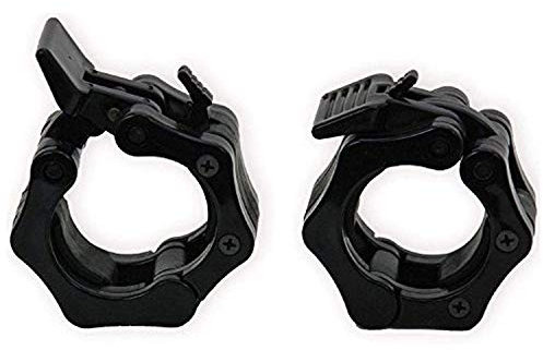 MAXSTRENGTH Olympischen Spin Schlösser Hanteln Hanteln Vinyl 5,1 cm Cross Fit 50 mm Gewicht hebevorrichtungen Paar schwarz schwarz