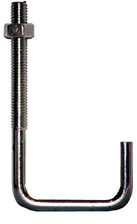L-Haken M6x 70/32/20 mm, vz, m.Mutter, Profil 76/18 / Pck a 100 Stück