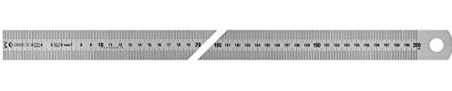 Vogel Germany Stahlmaßstab (Typ A, Messlänge 2000 mm, Querschnitt 30 mm x 1,0 mm, rostfreier Federbandstahl, Ablesung links nach rechts) 1018010200