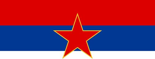 magFlags Flagge: XL SR Montenegro | Socialist Republic of Montenegro in the Socialist Federal Republic of Yugoslavia SFRY | Querformat Fahne | 2.16m² | 100x200cm » Fahne 100% Made in Ge