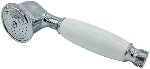 Retro-Nostalgie Vintage Bad Duschkopf massiv Messing verchromt 1/2BSP-Gewinde