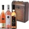 Rose Wine Selection in Antique Effect Gift Box with Hand Crafted Gifts2Drink Tag