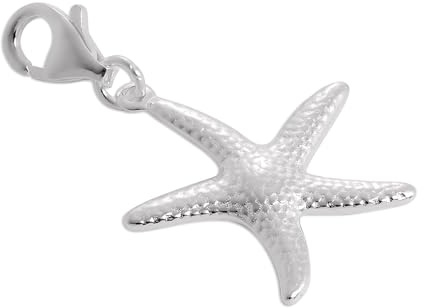 TheCharmWorks Groß 925 Sterlingsilber Seestern Charm Anhänger zum Anklipsen