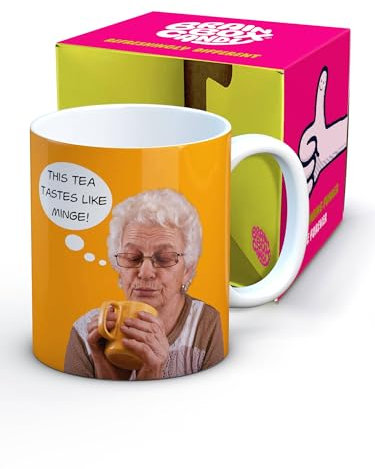 Brainbox Candy - Rude Mug for Adults - Gift Boxed Novelty Christmas Or Birthday Gift for Men and Women Who Have Everything - M. Tea Hilarious Design - Quality 10oz Stoneware Mug