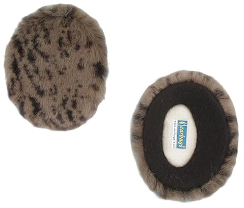 Earbags Ohrenwärmer Fashion, Kunstfell Wolf, M