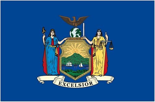 Autoaufkleber Sticker Fahne USA - New York Flagge Aufkleber