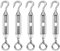 WINOMO 5 pz tenditore acciaio, in acciaio inox gancio occhio tenditore fune tensione