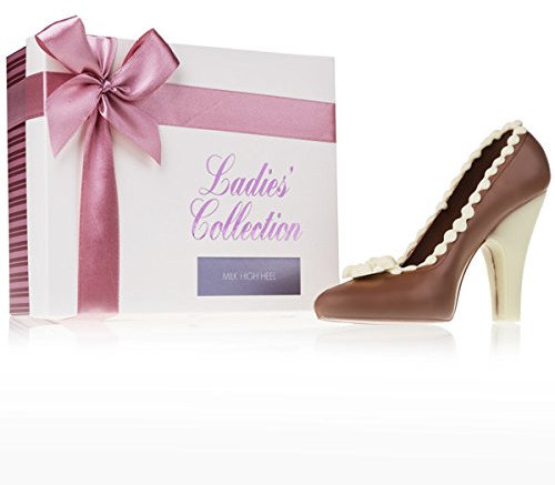CHOCOLISSIMO - Schokolade Geschenk Frauen - Schuh aus Schokolade - Geschenkidee zum Geburtstag, Valentinstag, Muttertag, für Mama, Schwester, Mädchen, Freundin - Schokoladenfiguren, Tortendeko Essbar