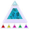 DIGIFLEX Digitaler Pyramiden-Wecker mit 7 Farbwechsel LEDs