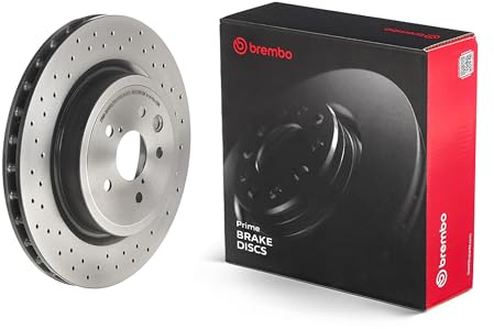 Brembo 09.A301.11 UV Coated Pillar Vented drilled Rear Brake Rotor LEXUS OE# 424310W030